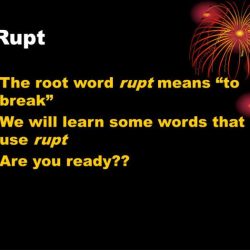 Rupt tele word roots presentation ppt powerpoint