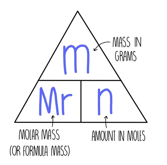 Relative mass and the mole pogil