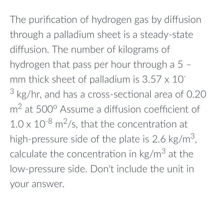 Hydrogen purification membrane palladium pem process methods electrolyser diffusion technology considerations generation