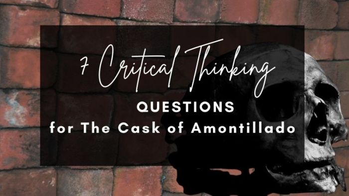 Discussion questions for cask of amontillado